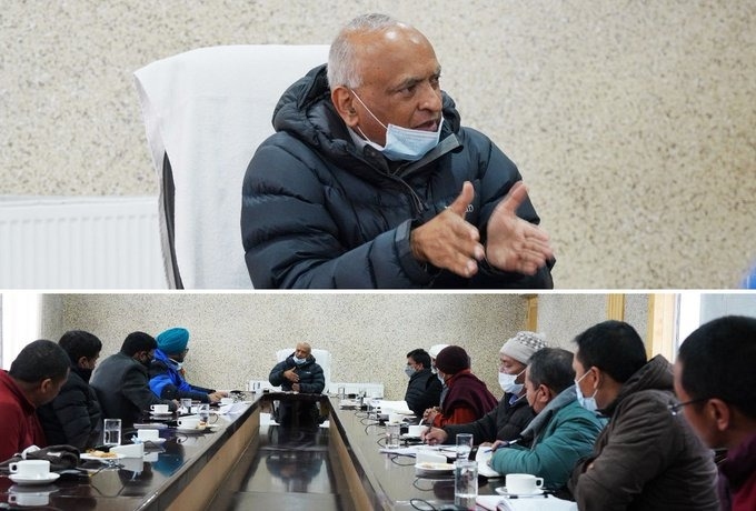 Lieutenant Governor of the Union Territory of Ladakh R.K Mathur convenes meeting on Go Green,Go Organic plantation drive in Leh; says planting trees in remote & cold arid areas will protect the environment and move closer to PM Narendra Modi’s vision for a carbon-neutral Ladakh.
