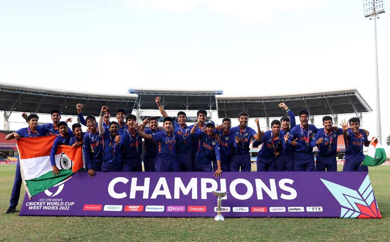 India bag fifth World Cup Under 19 cricket trophy