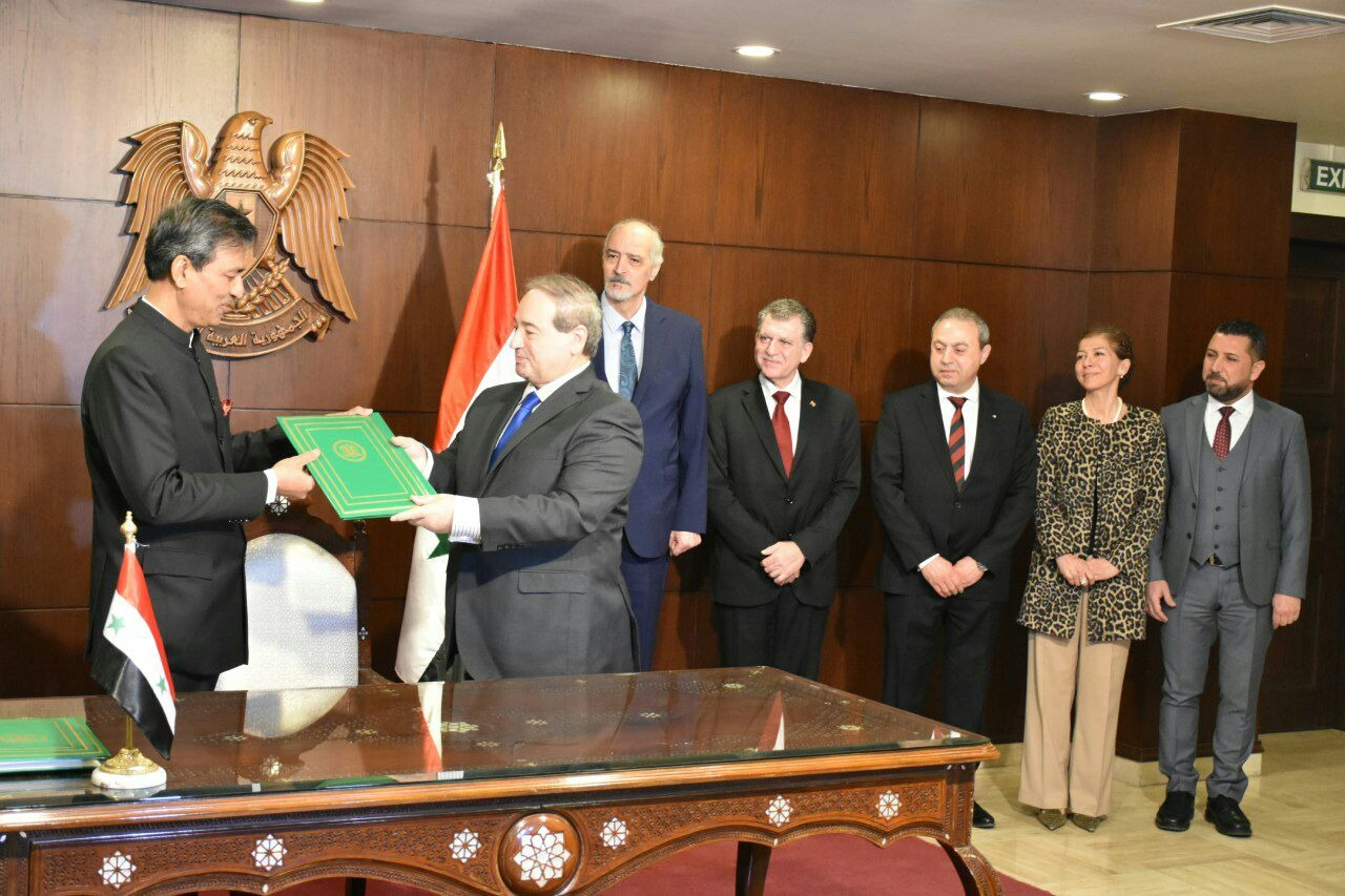 Syria becomes the 103rd member of the International Solar Alliance (ISA). Foreign Minister Dr Fayssal Mekdad, Govt of Syrian Arab Republic signed the ISA FA on 15th Feb 2022 in the presence of Ambassador M S Kanyal.