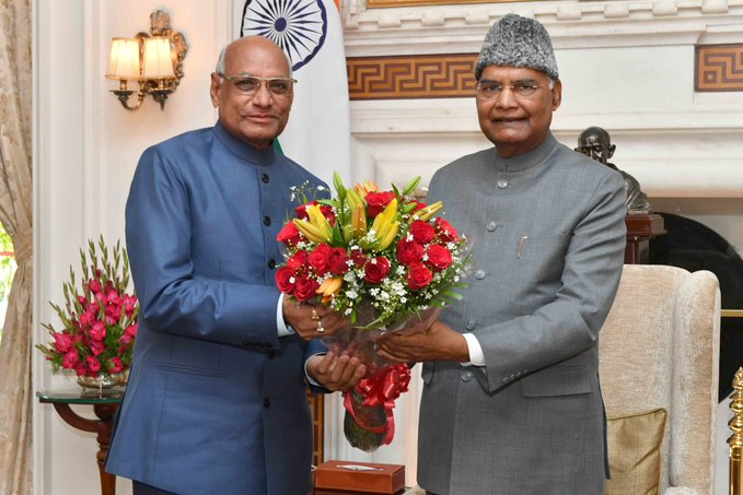 Governor of Jharkhand Ramesh Bais called on President Ram Nath Kovind at Rashtrapati Bhavan.