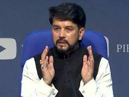 Akhilesh won't be able to cross even 100 after seven phases. On 10th March (counting of votes) he'll say 'EVM bewafa hai'. He'll lose from Karhal too. SP's 'gunda raj', 'mafia raj' and collusion with terrorists will not be accepted by people: Union Min Anurag Thakur in Banda, UP