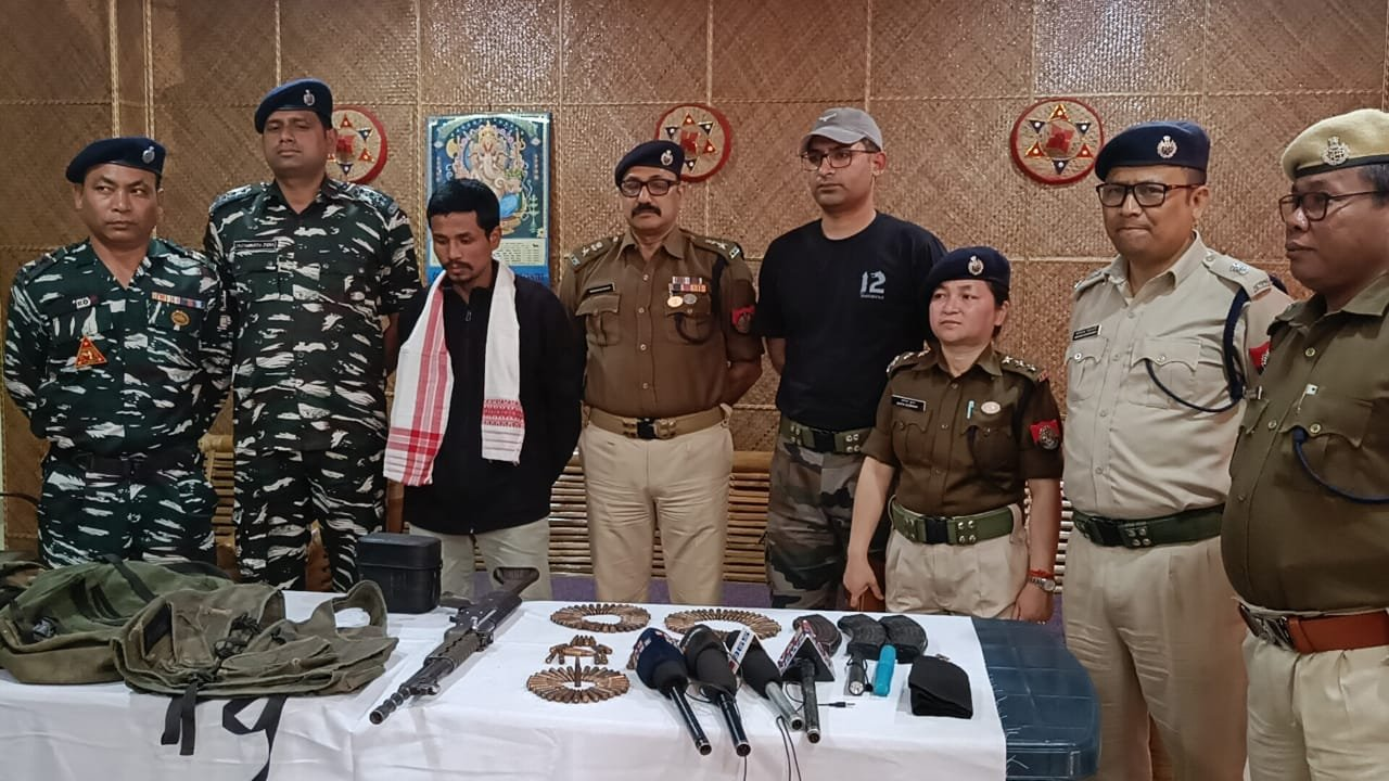 A militant of proscribed United Liberation Front of Asom – Independent (ULFA-I) surrendered before the Assam police and deposited one 7.62mm MQ81 assault rifle, three magazines, 148 rounds of 7.62mm ammunition, 25.700 kg of RDX: Sudhakara Singh, Charaideo SP