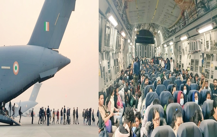 Operation Ganga: Special Flight carrying 219 Indian nationals from Bucharest landed in Delhi today