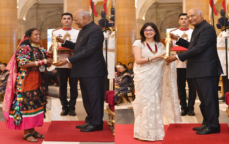 Prez Ram Nath Kovind presents Nari Shakti Puraskars for 2020 and 2021 on International Women's Day