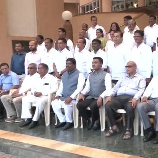 The newly elected MLAs of Goa posed for a group photo after taking oath of membership of the state assembly today.