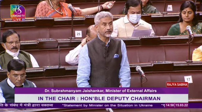 Despite the challenges posed by the serious ongoing conflict, we have ensured that about 22,500 citizens have returned home safely: EAM  @DrSJaishankar  in Rajya Sabha