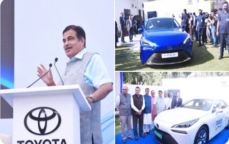 Nitin Gadkari launches world's most advanced technology-developed Green Hydrogen Fuel Cell Electric Vehicle Toyota Mirai