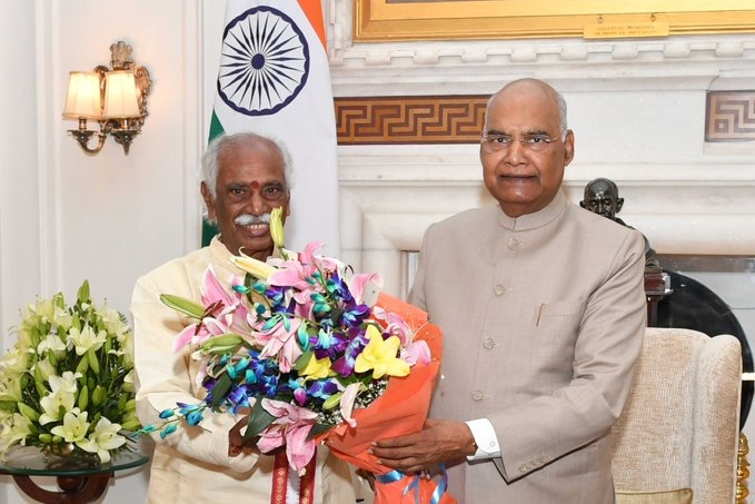 Bandaru Dattatreya, Governor of Haryana, called on President Ram Nath Kovind at Rashtrapati Bhavan.