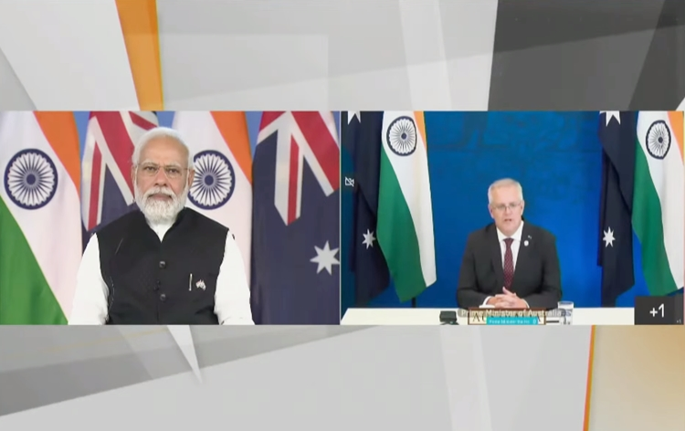 PM Modi holds Second India-Australia Virtual Summit with Australian counterpart Scott Morrison