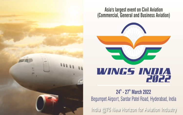 Asia's largest civil aviation event, Wings India 2022 begins today at Begumpet airport in Hyderabad