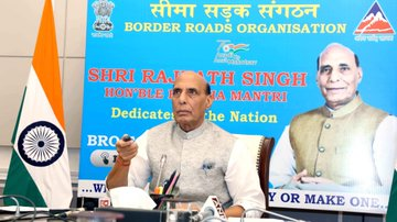 New Delhi: Defence Minister  @rajnathsingh  inaugurated  @BROindia  Tourism portal, today.