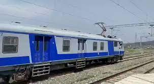 Trial of electric train between Budgam- Baramulla section in Jammu and Kashmir took place today