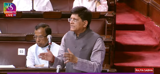 Over the last 6 yrs, we've broken all previous records in foreign direct investment. Today, the world sees India as a preferred destination. I've just concluded a visit to UAE, the mood of business communities there was seen to be believed: Union min Piyush Goyal in Rajya Sabha