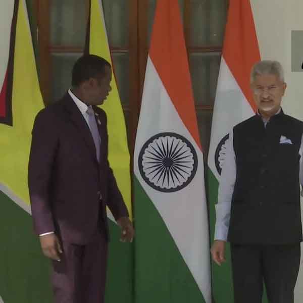 Delhi | Guyana Foreign Minister Hugh Hilton Todd meets with External Affairs Minister S Jaishankar.