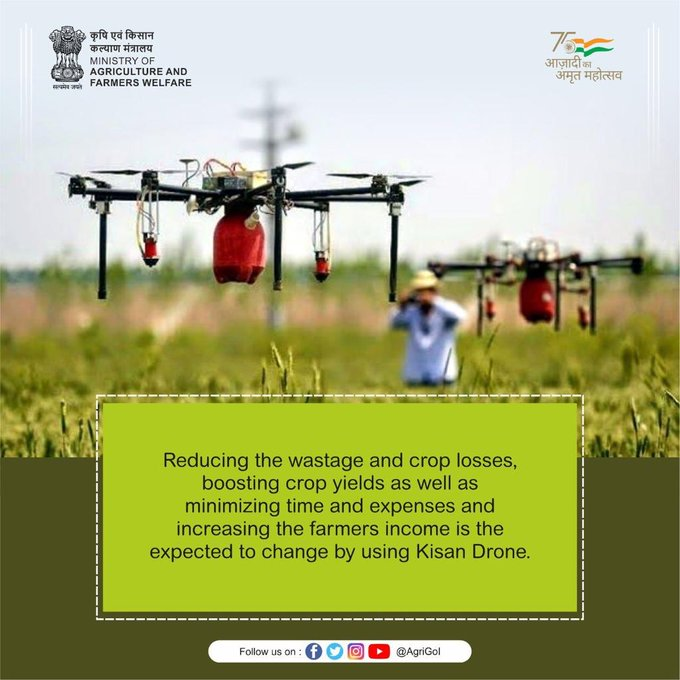 A special film on the subject of drones was screened at the National Conference on Promotion of Kisan Drones: Issues, Challenges & Way Forward. Drone technology as an exceptional innovation, is expected to transform/recolonize the Indian Agriculture by optimizing the inputs use, reducing wastage & crop losses, boosting crop yields, minimizing time and expenses & thus increasing the farmers income.
