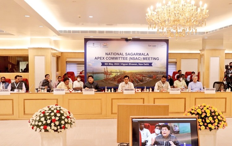 National Sagarmala Apex Committee meets in New Delhi to review Sagarmala Project, other connectivity related issues