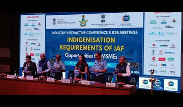 Indian Air Force organised a seminar on Indigenisation Requirements of IAF Opportunities for MSMEs in New Delhi.