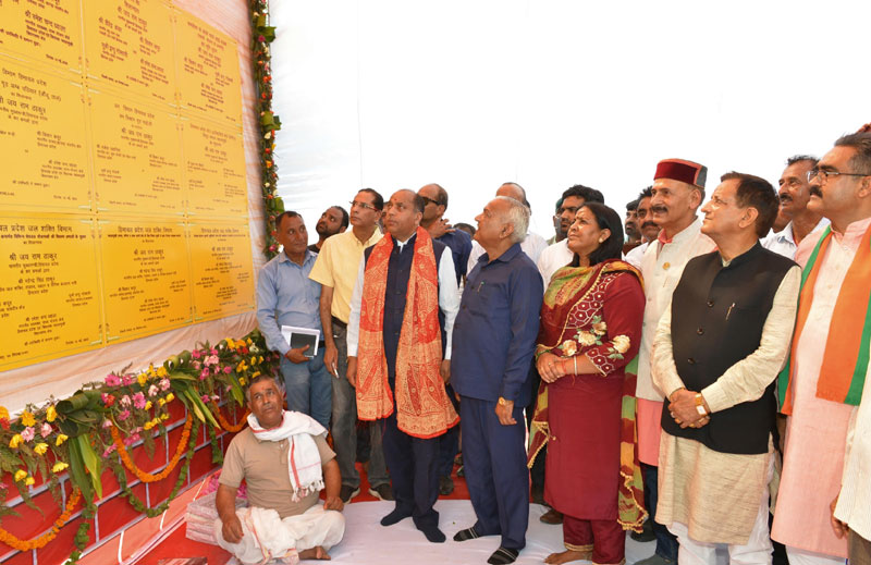 Himachal CM inaugurates and lays foundation stones of developmental projects worth Rs. 105 crore in Jawalamukhi AC of district Kangra