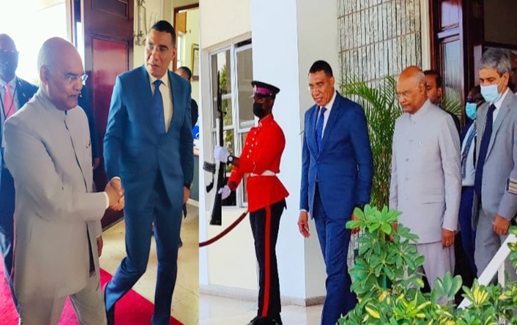 President Ram Nath Kovind meets with Jamaican PM Andrew Holness; Discusses enhancing bilateral cooperation