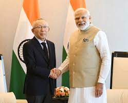 PM  @narendramodi  interacts with Tadashi Yanai, Chairman, President and CEO of  @UNIQLO_JP . Chairman UNIQLO said that they are exploring investments in production & R&D in India