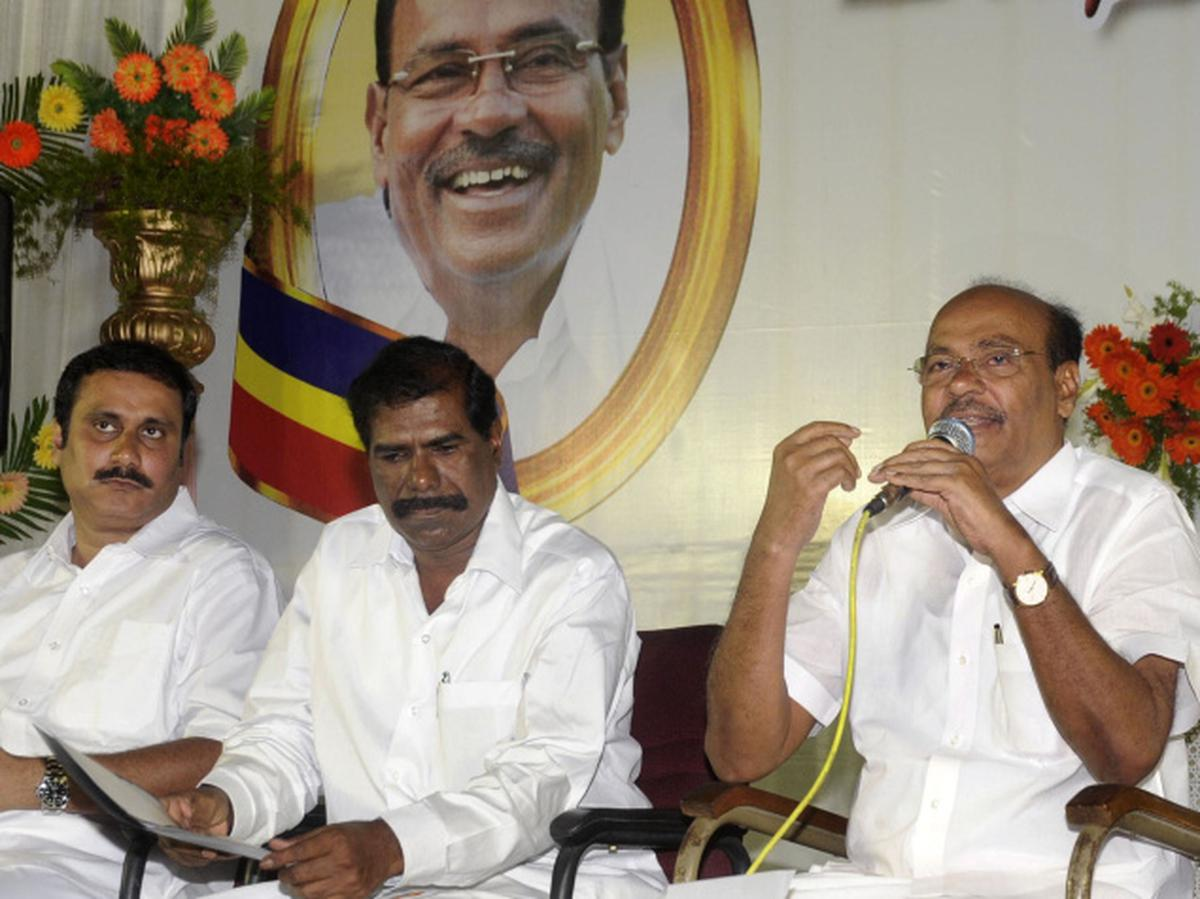 Tamil Nadu | Former Union Minister Dr. Anbumani Ramadoss unanimously elected as the President of Pattali Makkal Katchi ( PMK ) party, replacing GK Mani, in the party's special general body meeting in Thiruverkadu, Chennai.