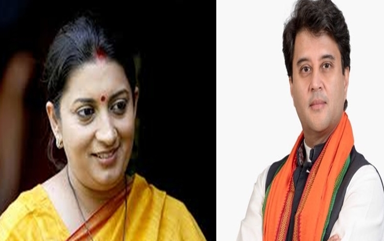 Union Minister Smriti Irani gets additional charge of Minority Affairs and Jyotiraditya Scindia of Steel Ministry