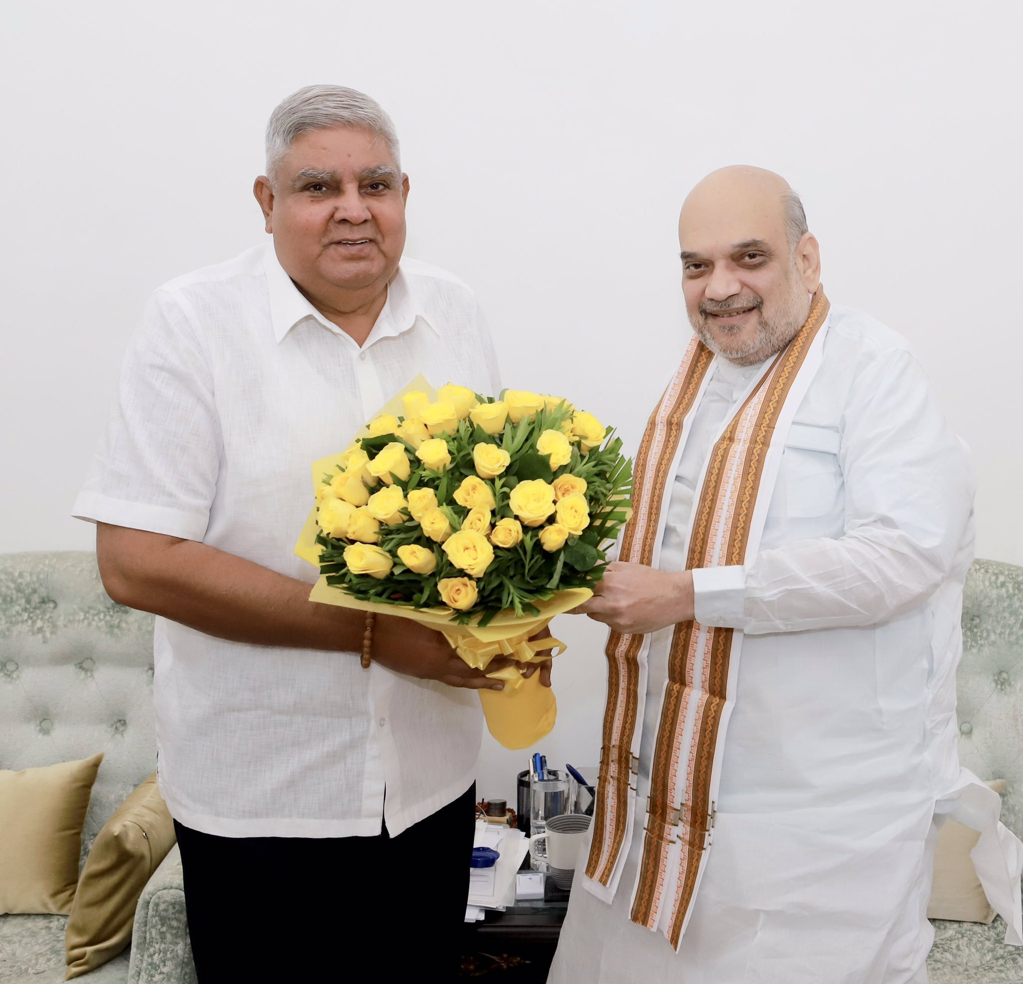 Governor of West Bengal Jagdeep Dhankhar called on Union Home Minister Amit Shah, today, in Delhi.