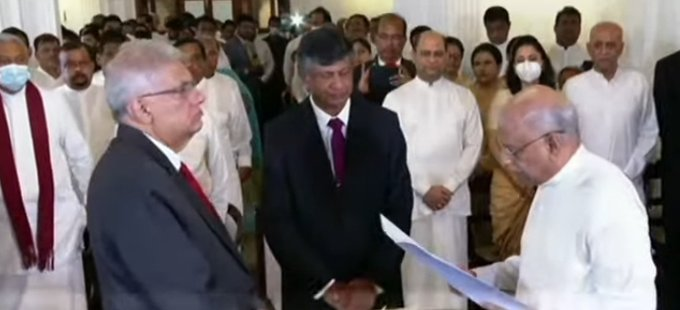 Dinesh Gunawardena has been appointed as the Prime Minister of Sri Lanka. He took oath as the new Prime Minister at the Prime Minister’s Office on Flower Road, Colombo today.