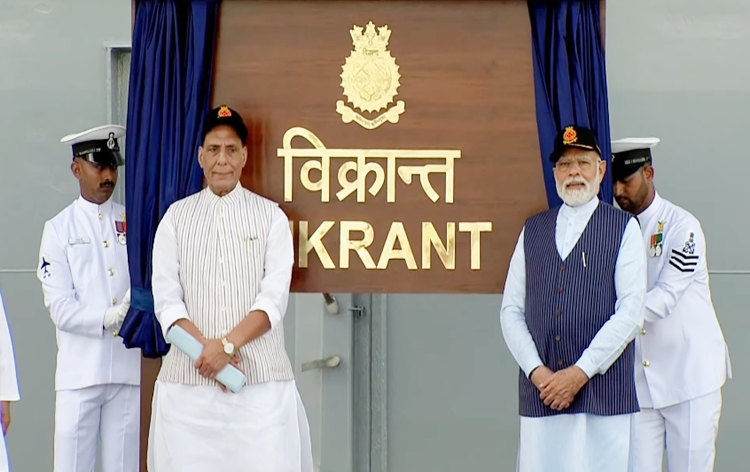 INS Vikrant an example of govt's thrust to make India's defence sector self-reliant: PM Modi