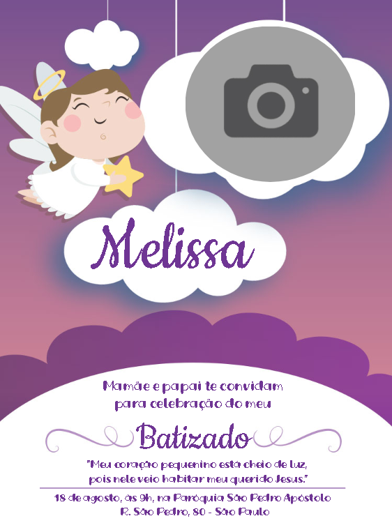 Featured image of post Convite De Batizado Para Editar Feminino Convite de batizado de menino