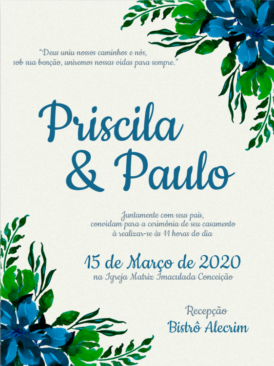 Featured image of post Convites De Casamento Floral Para Editar 20 manual do padrinho floral ros madrinha personalizado