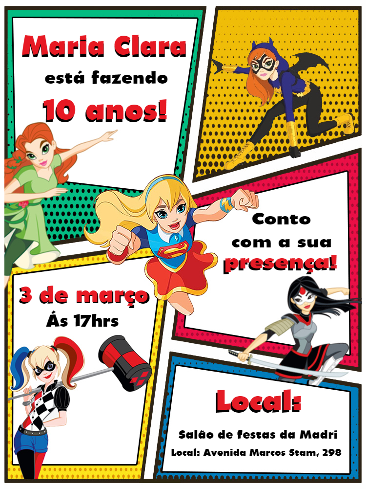 Featured image of post Convite De Aniversario Super Herois Para Editar Neste pacote de projetos de convite voc mesmo ira editar seu convite virtual animado de maneira r pida f cil e divertida e sem perda de tempo com anima es