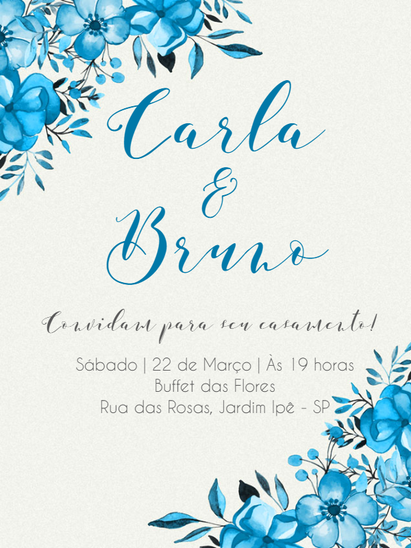 Featured image of post Convite De Casamento Para Editar Azul O convite da ursinha super fofo e delicado e pode ser utilizado para ch s de beb e anivers rios infantis