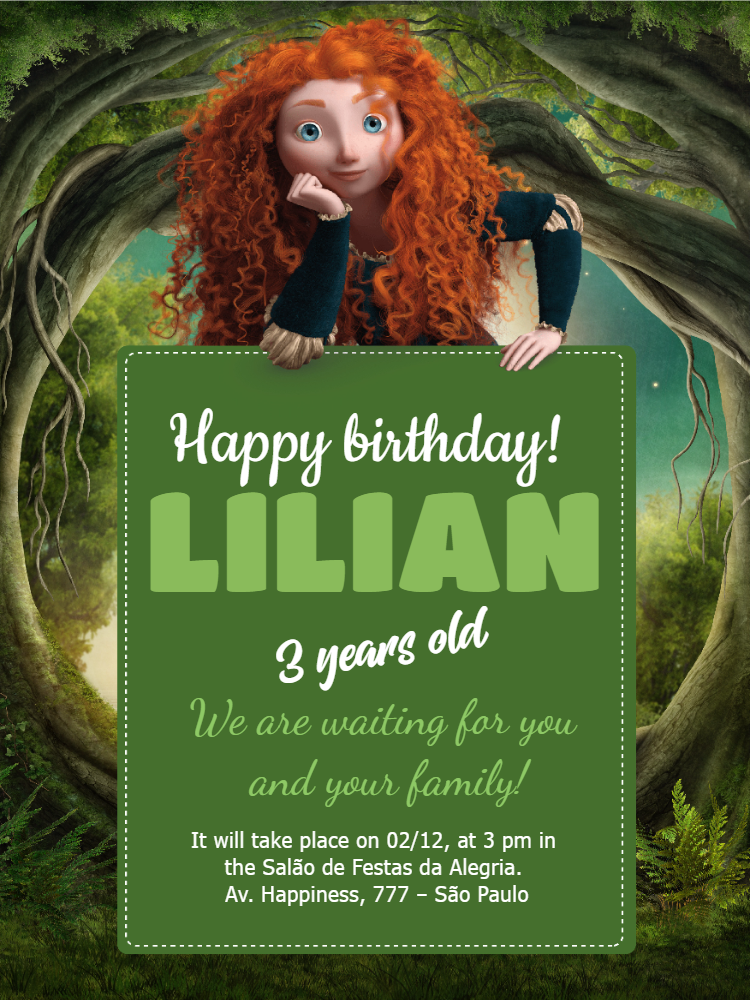 make-an-invitation-online-digital-invitation-birthday-princesses-with-photo