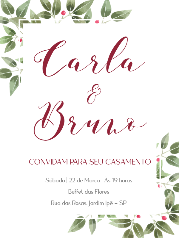 Featured image of post Convite De Casamento Para Editar Quer ideias para escolher um convite para padrinhos de casamento especial