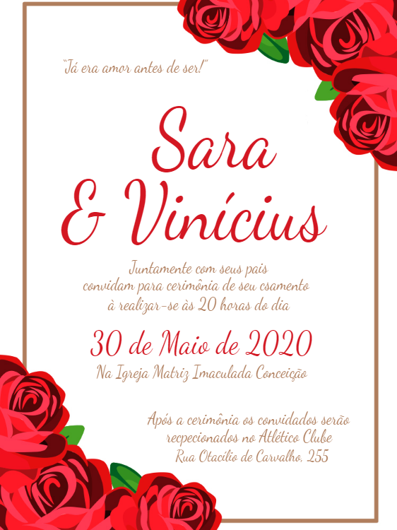 Featured image of post Casamento Simples Convite De Casamento Virtual Para Editar Modelo de convite de casamento elegante em tons de rosa