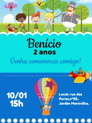 Mundo Bita birthday invitation