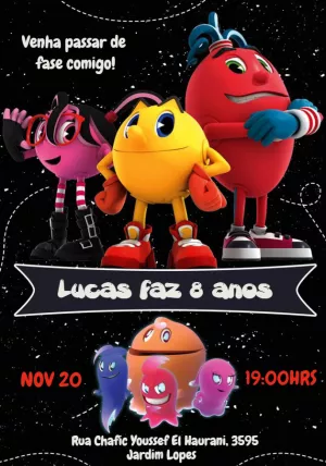 Convite Digital Aniversário Luluca Games Edite Online