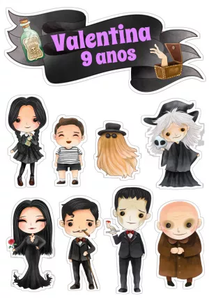 Wandinha Addams Cake Topper