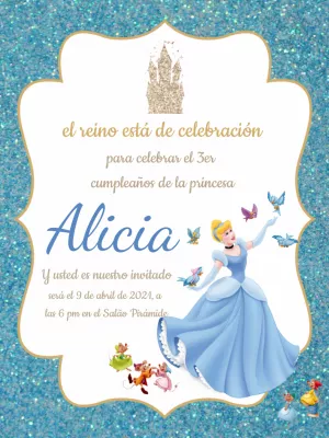 Aprender acerca 116+ imagen como hacer invitaciones de la cenicienta