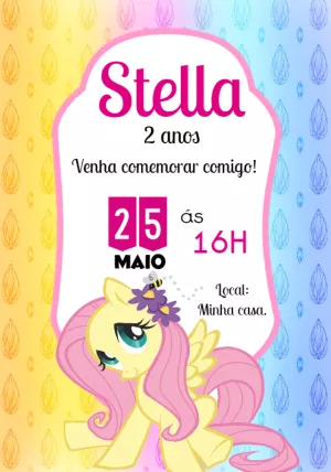 My Little Pony birthday invitation