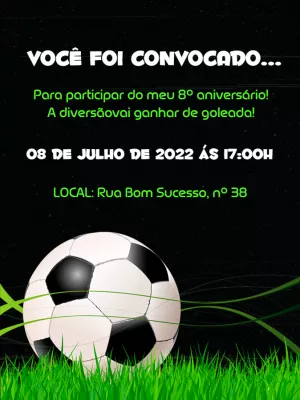 Convite futebol