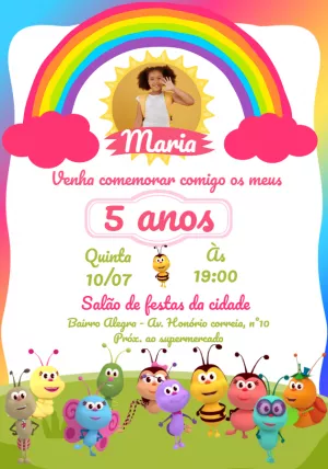 Bichikids birthday invitation with photo