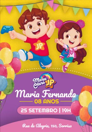 JP and Maria Clara Birthday Invitation