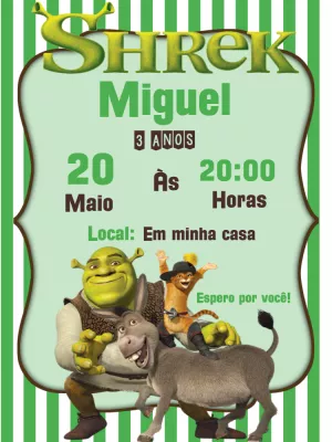 Topo de Bolo para Imprimir Shrek - Edite grátis com nosso editor online