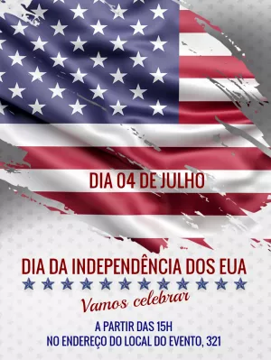 Convite Independência dos EUA