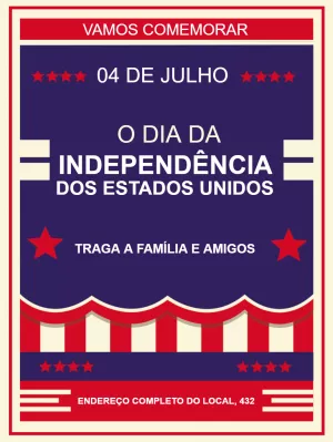 Convite Independência dos EUA