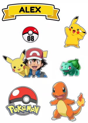 Topo Bolo Pokemon simples