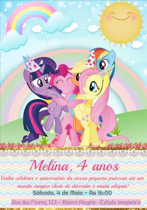 My Little Pony birthday invitation