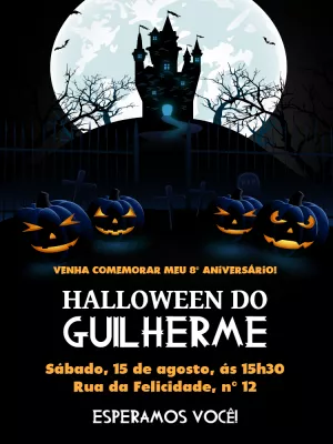 Convite Halloween Edite Gr Tis Com Nosso Editor Online